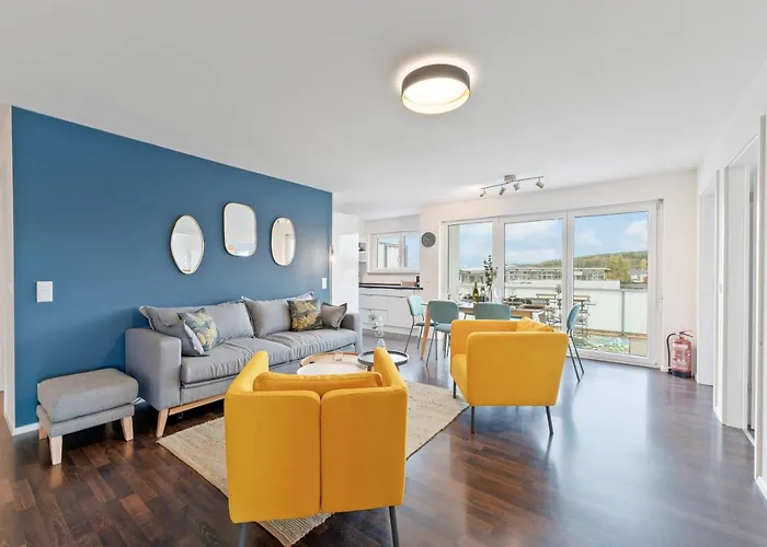 Design-Apartment - Kueche - Dachterrasse - Zentral